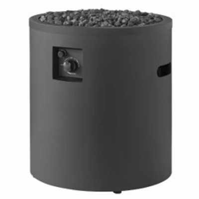 Gas Fire Pit + Cover, 23 In. Round Column