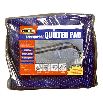 Quilted All-Weather Moving Blanket 54 by 80 Inches Heavy Duty