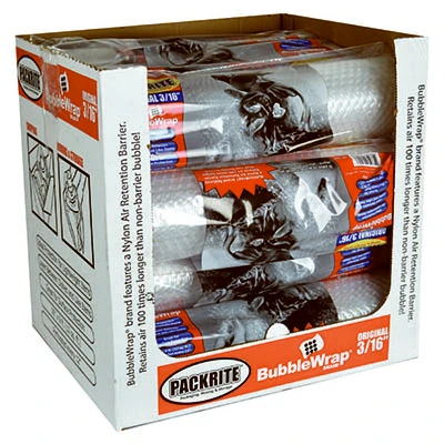 Bubble Pack, 16-inch X 9-feet, Small 3/16-inch Roll