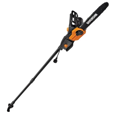 2-N-1 10-In. Electric Chainsaw & Pole Saw, 8-Amp Motor, 8 Ft. Pole