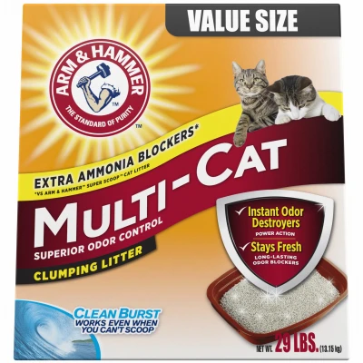Multi Cat Clumping Cat Litter, 29 Lbs.