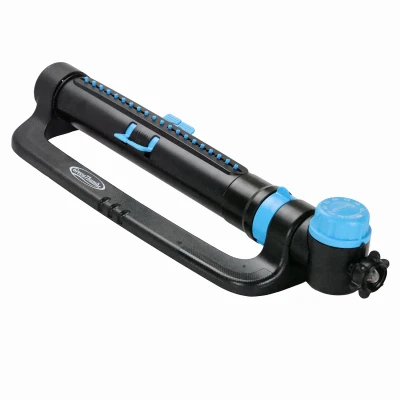 GREEN THUMB Oscillating Sprinkler with Timer, Turbo Motor, 4,500 Sq. Ft. Coverage