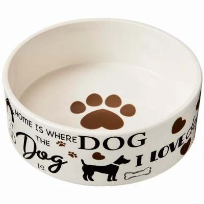 I Love Dogs' Dog Dish, 7 In.