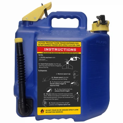 5 Gallon Kerosene Safety Can with Flame Mitigation and Spill-Resistant Design
