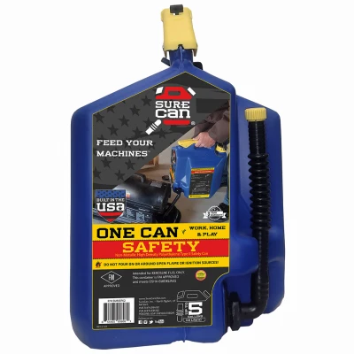 5 Gallon Kerosene Safety Can with Flame Mitigation and Spill-Resistant Design