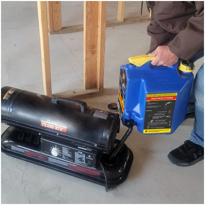 5 Gallon Kerosene Safety Can with Flame Mitigation and Spill-Resistant Design