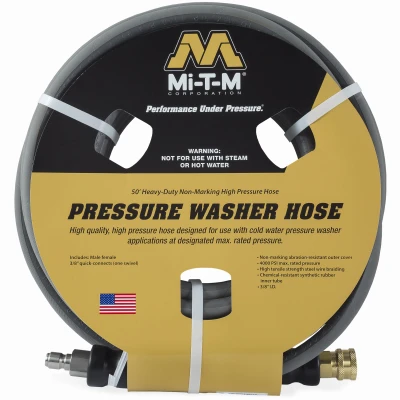 MI-T-M High Pressure Washer Extension Hose, 3/8-In x 50-Ft.