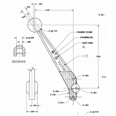 Cast Valve Handle For Cross Manufacturing B And C Series - Replacement Part