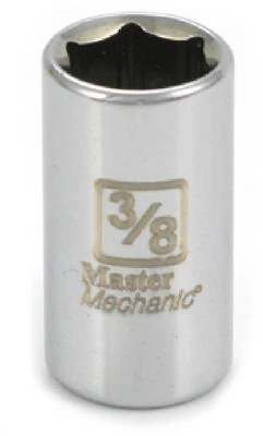 1/4 In. Drive, 3/8 In., 6-Point Socket