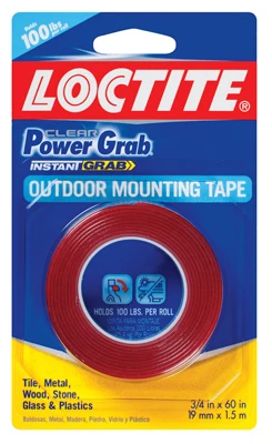 Power Grab Mounting Tape, .75 x 60 In.
