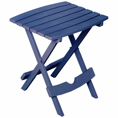Quik Fold Side Table, Resin, Blue