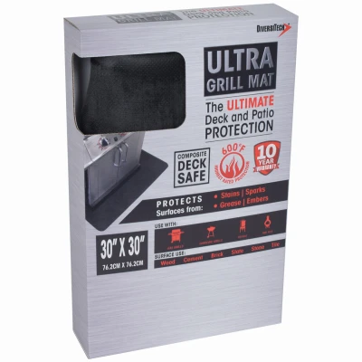 Ultra Grill Mat, 30 X 30-inches, Waterproof & Heat Resistant