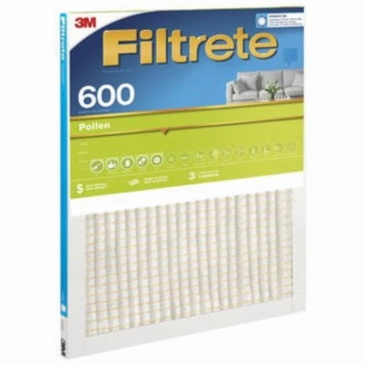 Dust Reduction Pleated Furnace Air Filter, MPR 600, 3 Months, Green, 12x12x1 In.