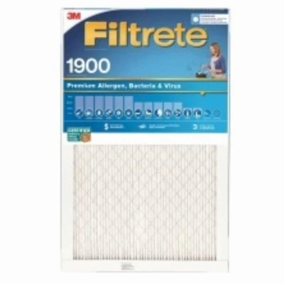 14x25 x 1 In. Premium Allergen Pleated Furnace Air Filter, MPR 1900, 3 Months