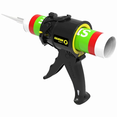 Compact Caulking Gun, Anti Drip, 4-In.