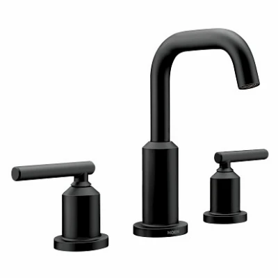 Gibson 2-Handle, High-Arc Bathroom Faucet, Matte Black