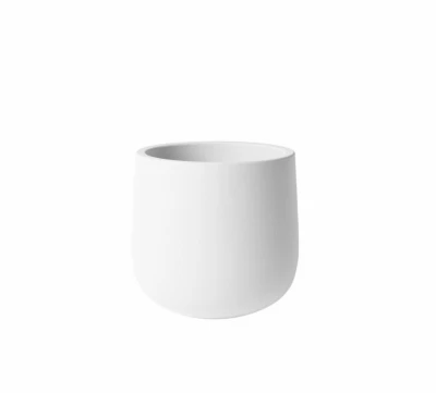 Century Planter White Fiberglass Reinforced Cement 6 Inch High