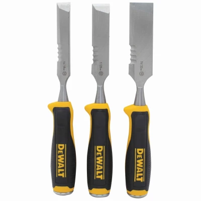 3-Pc. Wood Chisel Set, Chrome-Steel Blades