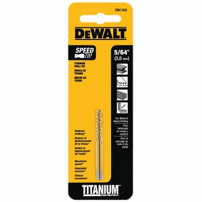 Titanium Drill Bit, 5/64 In.