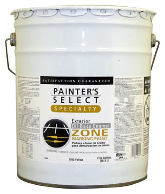 Specialty Flat Yellow Oil-based Field & Zone Marking Paint, 5-gallons, Model 1012-5g