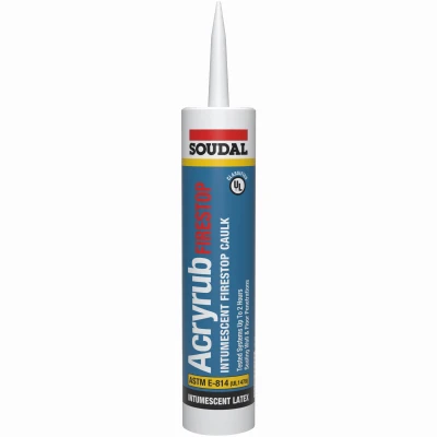 Acryrub FireStop Intumescent Latex Caulk, 10.1 oz.