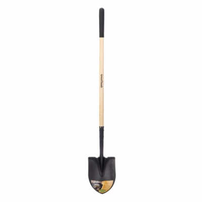 Round Point Garden Shovel, Wood Handle