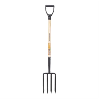 4-tine Forged Spading Fork With Wood D-handle - Model Gt-st219