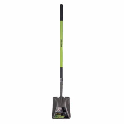 Square Point Garden Transfer Shovel, Fiberglass Handle