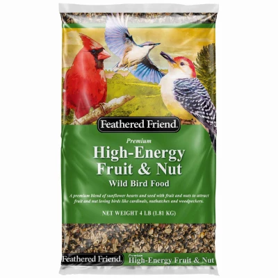 High-Energy Fruit & Nut Wild Bird Food, 4 Lb. Bag