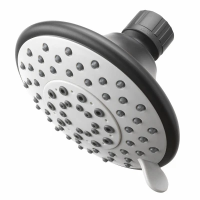 5-Spray Shower Head, Fixed Mount, 1.8 GPM, Matte Black