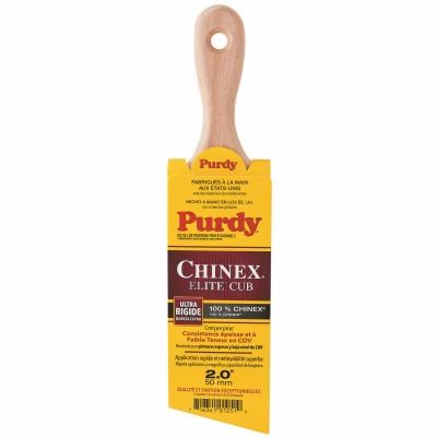 Chinex Elite Cub Paint Brush, Extra-Stiff Bristles, Short Handle, 2 In.
