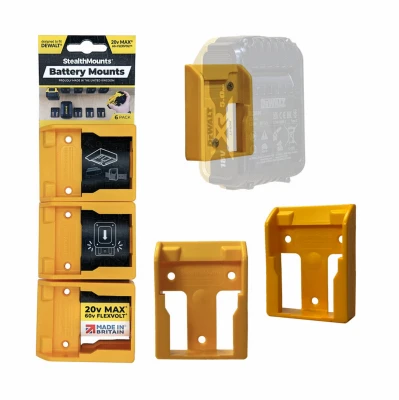 DeWalt 20V/60V Battery Holder Mounts, 6-Pk.