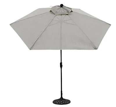 Palermo Market Patio Umbrella, 9 Feet, Rust-free Aluminum Pole With Push-button Tilt