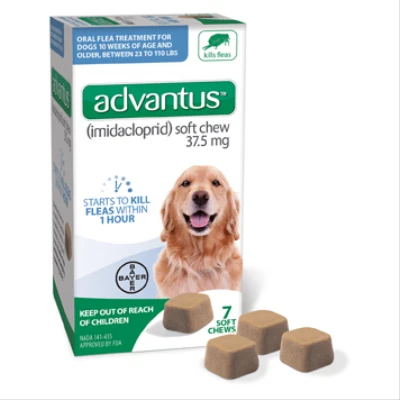 Advantus Soft Chew Flea Treatment for Dogs 23-110-Lbs. 7 Doses