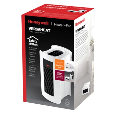 VersaHeat Two Position Heater, 1100-Watts, Digital Controls, Bathroom Safe