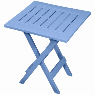 Folding Table, Blue Heaven - Weather Resistant, Contemporary Design