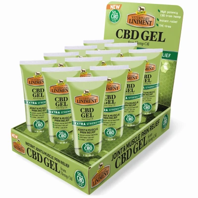 Veterinary Liniment Cbd Gel, 2 Oz. - Absorbine, 50 Mg For Livestock Health
