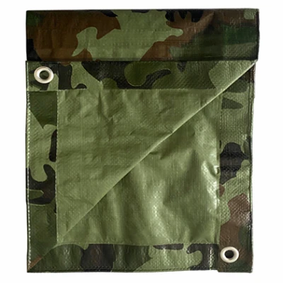 Camouflage Polyethylene Storage Tarp Cover, 12 Feet by 16 Feet