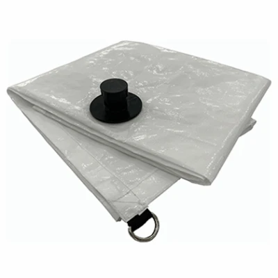 Heavy Duty White Leak Tarp, 5' X 5', 180 Gsm, 10 Mil