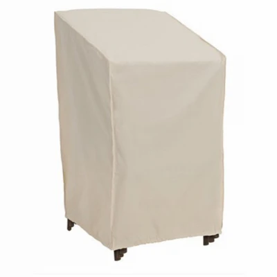 Stacked Chair Cover, Taupe - 30" X 27" X 48"