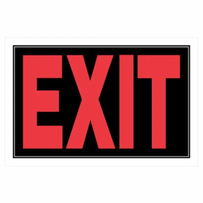 Exit Sign, 8 x 12-In.