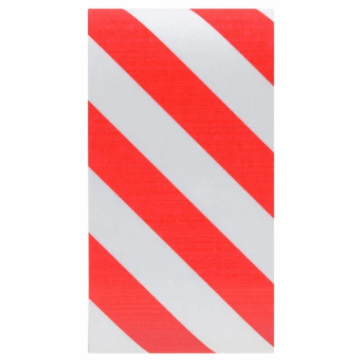 Reflective Saftey Tape, Red/Silver, 2 x 24-In.