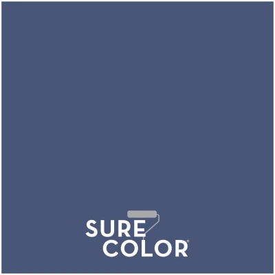 Sure Color Interior Wall Paint and Primer Eggshell Finish Smoked Navy 1 Gallon
