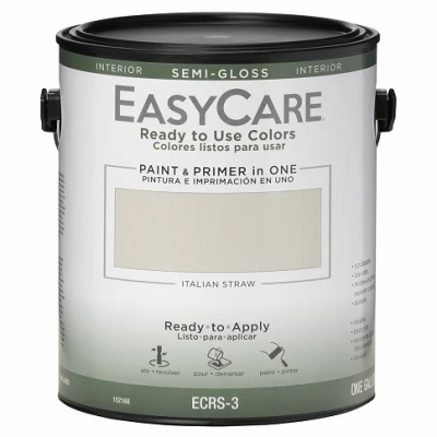 Ready to Use Colors Interior Semi-Gloss Acrylic Latex Paint, Italian Straw, 1 Gallon