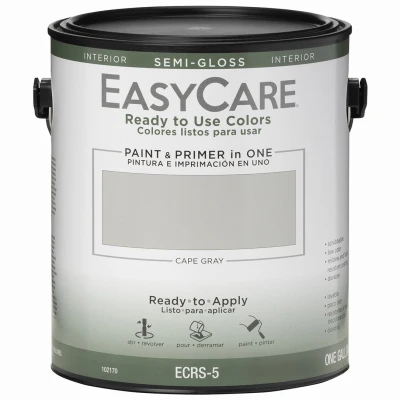 Ready To Use Colors Paint & Primer, Interior Semi-Gloss Latex, Cape Gray, Gallon