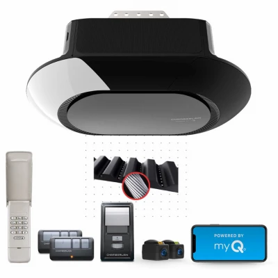 MYQ Smart Garage Door Opener, Ultra Quiet Belt Drive, 3/4-HP Motor