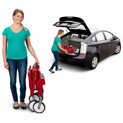 3-In-1 EZ Fold Wagon with Canopy, Collapsible Utility Cart for Outdoor and Indoor Use