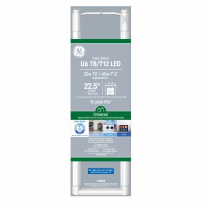 T8 Led U-shape Light Bulb, 15 Watt, 22.5 In., 3 Color Options
