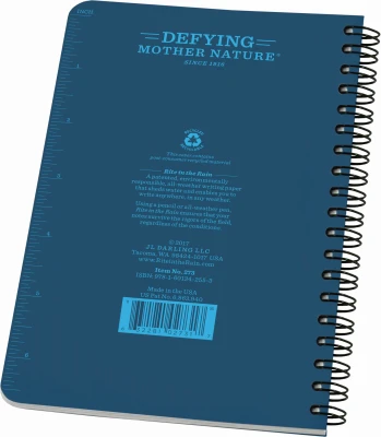 Weatherproof Spiral Bound Notepad, 4 and 5 Eighths by 7 Inches