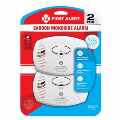 Battery Operated Carbon Monoxide Alarm, 2-Pk.